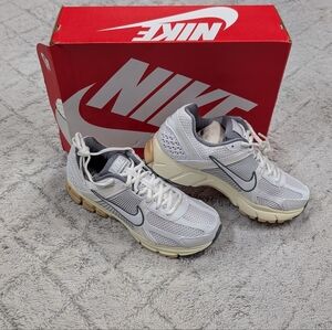 Nike White and Gray Athletic Sneakers